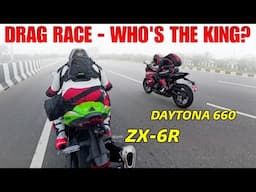 ಡ್ರ್ಯಾಗ್ ರೇಸ್ | Drag RACE 🚀 Triumph Daytona 660 Vs ZX 6R Drag Race