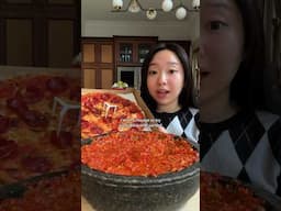 eating pepperoni pizza with sambal? #spicyfood #eating #pizza