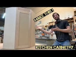 MAKING A CORNER UPPER CABINET                     (EASY!)…. *kitchen cabinets*