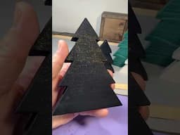 The Worlds blackest black Christmas Tree #woodworking #diychristmasdecor