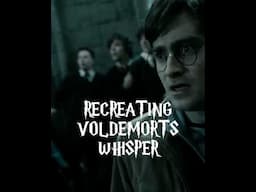 Recreating Voldemort’s Creepy Whisper At Home #shorts #voldemort #harrypotter #videoediting