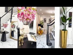 HOME DECORATING IDEAS 2025 : HOW TO STYLE & DECORATE YOUR ENTRYWAY FOYER | OMABELLETV