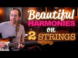 Beautiful guitar harmonies using just 2 strings. Easy to visualize!  Guitar Lesson - EP601