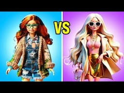 Rich vs Poor Doll 💖 Ultimate Makeover & Craft Hacks