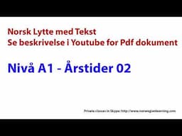 Lytteøvelse A1 - Arstider 02