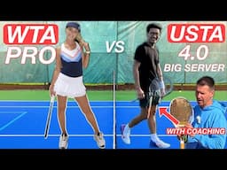 Female Pro vs USTA 4.0 Guy