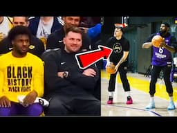 Luka Doncic First Lakers Game & Practice With LeBron James!