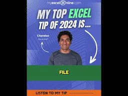 🎙 Chandoo Top Excel Tips! #excelmvp  https://join.myexcelonline.com/one-dollar-trial-website/