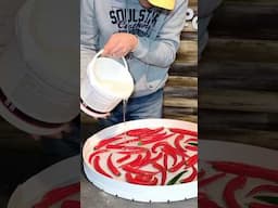 Amazing Table Made of Chili Peppers and Epoxy Resin #art #shorts #positivecoupleyoutube