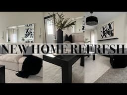 NEW HOME MAKEOVER 2025 | AMAZON CHANDELIER | NEW FURNITURE | CURTAIN TREATMENT | DECORATE WITH ME!