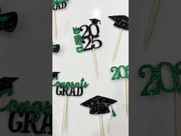 2025 Graduation cupcake toppers now available #graduation #cakedecorating #shorts