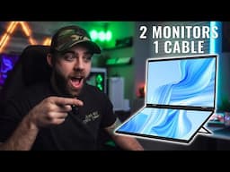 Get 2 Portable Monitors With 1 Cable! | Uperfect Ustation Delta Dual Portable Monitor