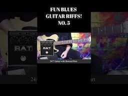 FUN BLUES-ROCK RIFFS! NO. 5 #shortsfeed #bluesrockguitar #shortvideo #bluesguitarlesson