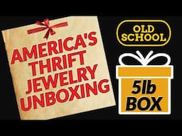 OLD SCHOOL AMERICA'S THRIFT SUPPLY 5LB MYSTERY JEWELRY UNBOXING | LET'S CHAT |  Thredup Etsy Resale