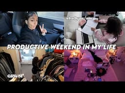 weekend in the life of a busy college student | self care + maintenance on a budget