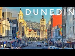 Dunedin City New Zealand Evening Walking Tour 2025 4K | George St | Octagon |Dunedin Railway Station