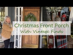 Porch Decorating with Thrifted Finds and Family Heirlooms - a Beautiful, Vintage Look for Less