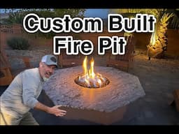 CUSTOM BUILT FIRE PIT( START TO FINISH)