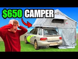 Turning My CHEAP Car Into A CAMPERVAN!