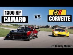 Can a 1300hp Time Attack Camaro BEAT the C7R Corvette?!