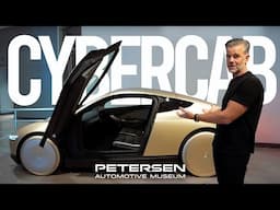 The FIRST Cybercab @ The Petersen! Presented by Tesla chief designer: Franz von Holzhausen