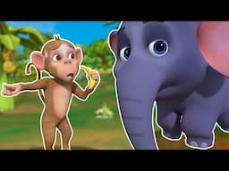 Ek Mota Bandar Ghumne Chala | एक मोटा बन्दर | Best Hindi Nursery Rhymes - Zappy Toons