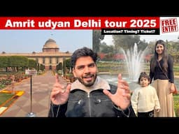 Amrit udyan rashtrapati bhavan 2025 - mughal garden delhi | Amrit udyan 2025 amrit udyan delhi vlog