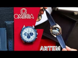 Omega Silver Snoopy Deserves Better: Artem Strap Loop-less™ HydroFlex™ Review! #omega #artemstraps