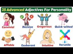 25 Advanced Adjectives To Describe Positive Personality | Advanced English Vocabulary