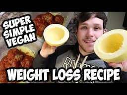 SIMPLE RECIPE for WEIGHT LOSS: Vegan Spaghetti Squash and "Meat"balls