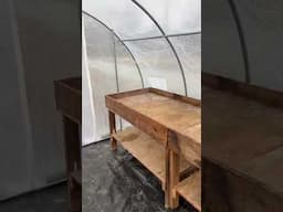 We have a seed starting hoop house 🙌🙌🙌 check out the full video on my channel. #diy #gardening