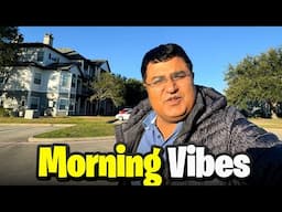 Morning vibes in Houston 🇺🇸 Bhai Snow hogye hai ❄️