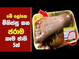 මේව කන්නෙනම් අමනුස්සයෝ - weridest foods in the world