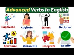 Advanced Verbs In English | English Verbs Vocabulary | English Vocabulary