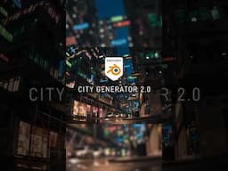 Blender City Generator 2.0 | #shorts #vfxworld #blender