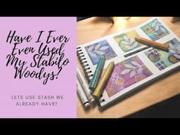 Have I Ever Even Used My Stabilo Woodys? Let's use stash we already have! #stabilo #stabilowoody