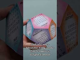 Dodecahedron desktop calendar 2025 templates in description Print cut & make #calendar #craft #2025