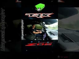 Late Model Racecraft TRX races a C8 Z06 Corvette