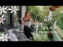 Simple Summer Porch Makeover 🪴 Decorating a (TROPICAL?!) Witch's Cottage 🪴 Painting Exotic Flowers