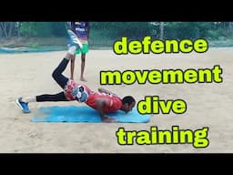 defence movement dive training #volleyball practice