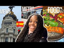 DAY IN THE LIFE IN MADRID SPAIN✨Metro Madrid, Gift Shopping 🎁, BEST Food Madrid!