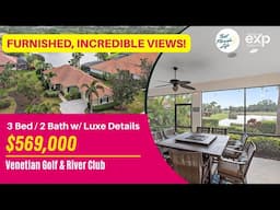 REDUCED! $559,000 - FURNISHED Home for Sale Venetian Golf and River Club Venice, Florida