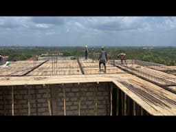 Lentil To 1st Floor Flow works || Building In Ghana 🇬🇭 Elmina Cape Coast || 6 Bedrooms Mainson