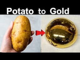 Secret Art of Smelting Placer GOLD with a Potato and Mercury