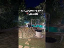 To book your stay WhatsApp on 9321867511. Subscriber for more #lonavala #villa #pool