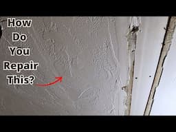 Repairing a Heavily Textured Ceiling (Hand Applied Swirl Texture)