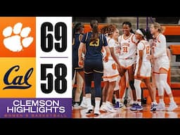 Clemson Women's Basketball || Clemson Dominates #20 Cal Inside Littlejohn Coliseum