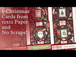 12x12 Paper into Christmas Cards | Watch Me Fix a Big Mistake