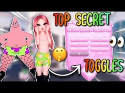 TOP SECRET TOGGLES ONLY PROS KNOW IN DRESS TO IMPRESS | Roblox Dress To Impress