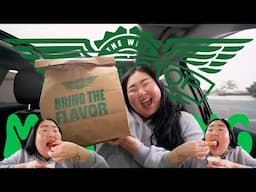 HUGE WINGSTOP MUKBANG 먹방 EATING SHOW! + Parm Garlic Tenders, Buffalo, Lemon Pepper | MONDAY MUNCHIES